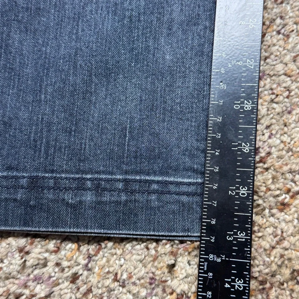 Chicos Platinum Wide Leg Denim Trouser Jeans Dark‎ Wash Blue Size 2.5 Regular